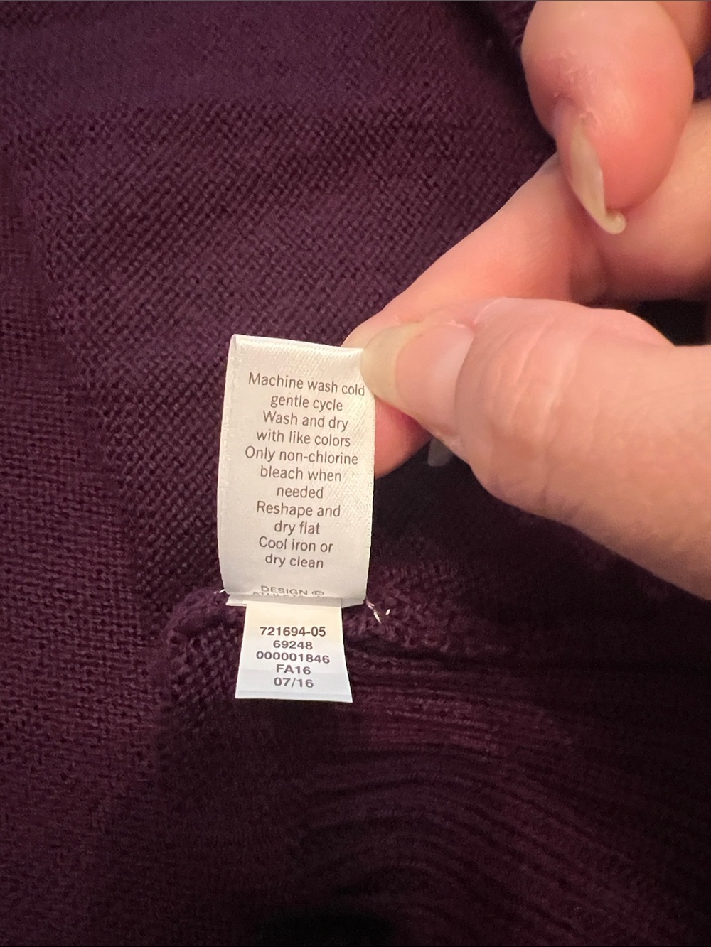 Athleta Purple Hooded Tunic Sweater with Gray Sleeve Panels - Picture 7 of 10